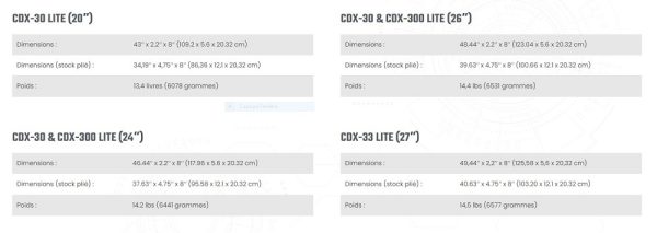 CARABINE CADEX CDX-30 Lite 308 Win, 26" (Anc. Guardian)+