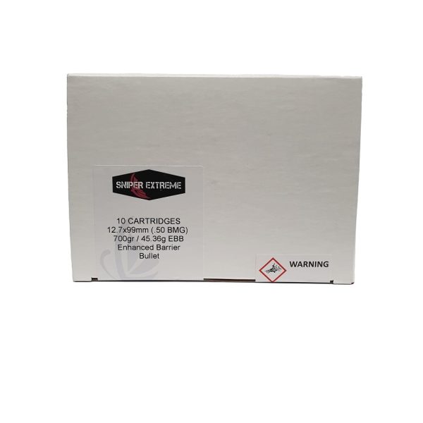 BOITE DE 10 CARTOUCHES EPA 12,7x99 (.50BMG) EBB 700grs*+
