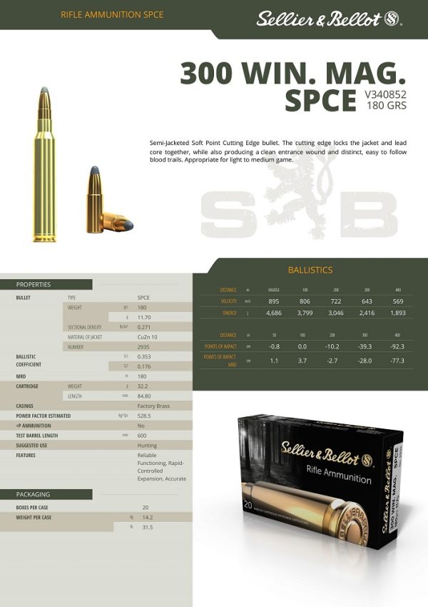 CARTOUCHES SB 300 WIN SPCE 11,7g 2935+
