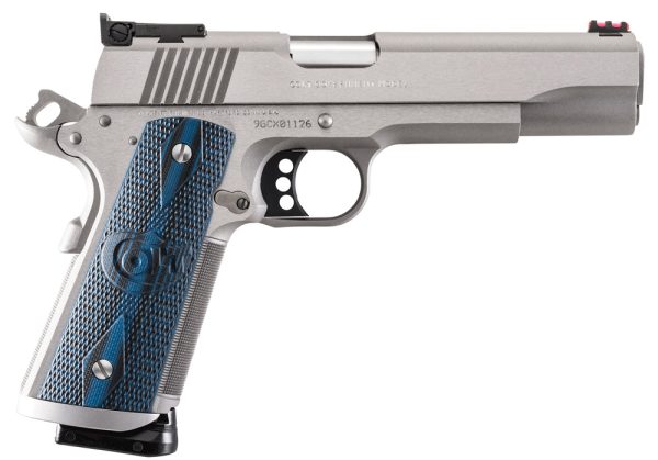 PISTOLET COLT GOLD CUP TROPHY 5" INOX BROSSE 45ACP O5070XE*