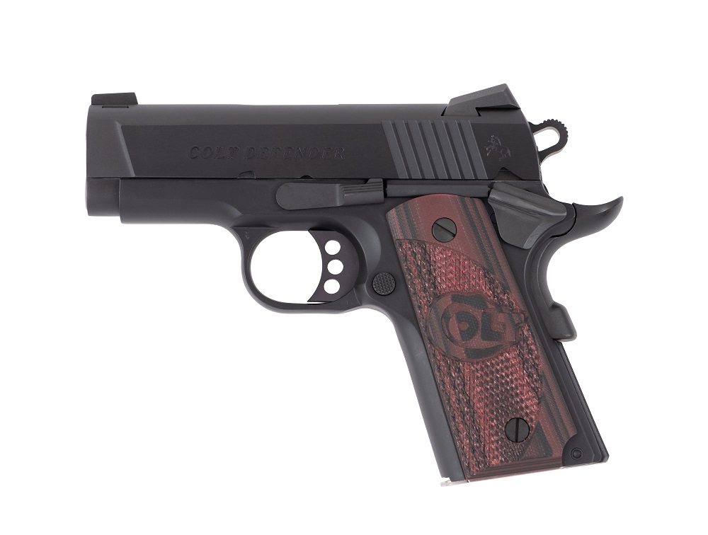 PISTOLET COLT DEFENDER 45 ACP 3″ ANODIZE BLUED O7800XE*