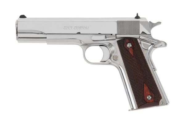 PISTOLET COLT GOVT MODEL 38 SUP 5" BRIGHT STAINLESS O1073BSTS*