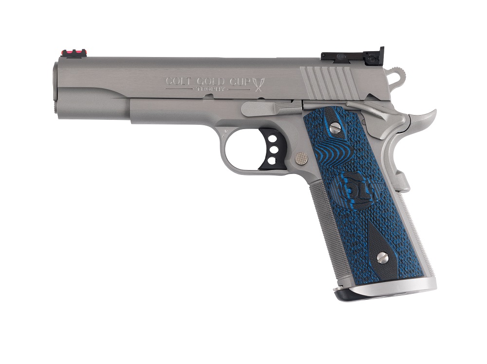 PISTOLET COLT GOLD CUP TROPHY 38 SUPER 5″ STAINLESS O5073XE*