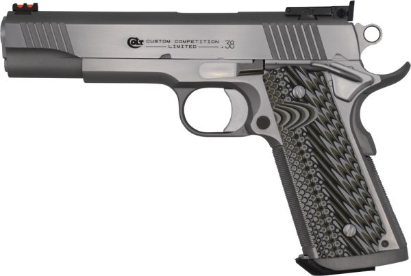 PISTOLET COLT CUSTOM COMPETITION 38 SUPER 5" STAINLESS O1073CS*