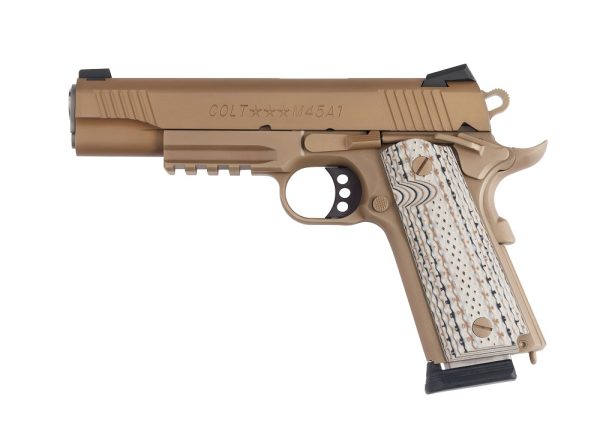 PISTOLET COLT M45A1 GOVERNMENT 45 ACP 5" FDE DLC O1070M45*