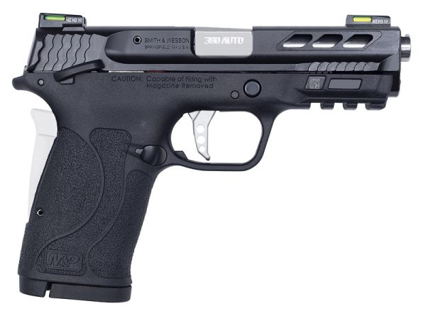 PISTOLET S&W M&P380 PORTED PC SHIELD EZ SILVER BARREL 380 AUTO 12718*