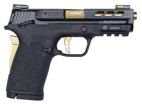 PISTOLET S&W M&P380 PORTED PC SHIELD EZ GOLD BARREL 380 AUTO 12719*