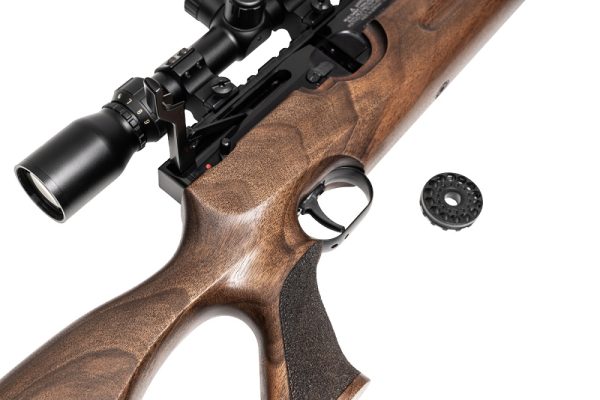 CARABINE HW 100 TK CAL.5.5 CROSSE AJOUREE AVEC MODERATEUR DE SON