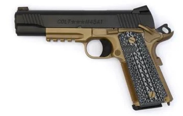PISTOLET COLT CUSTOM SHOP CQB 45 ACP 5″ FDE/BLACK DLC O1070CQB-FB*