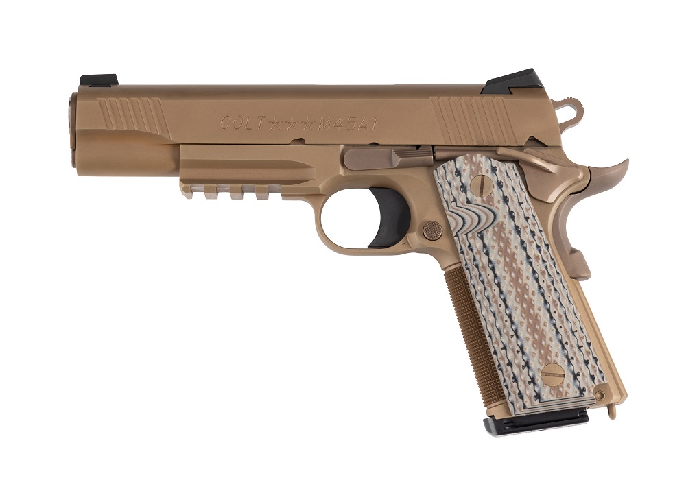 PISTOLET COLT CUSTOM SHOP CQB 45 ACP 5″ FDE DLC O1070CQB*