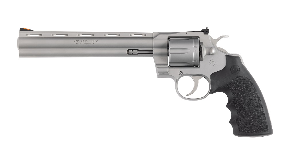 REVOLVER COLT PYTHON 357 MAG 8″ MATTE STAINLESS PYTHON-SM8RTS*