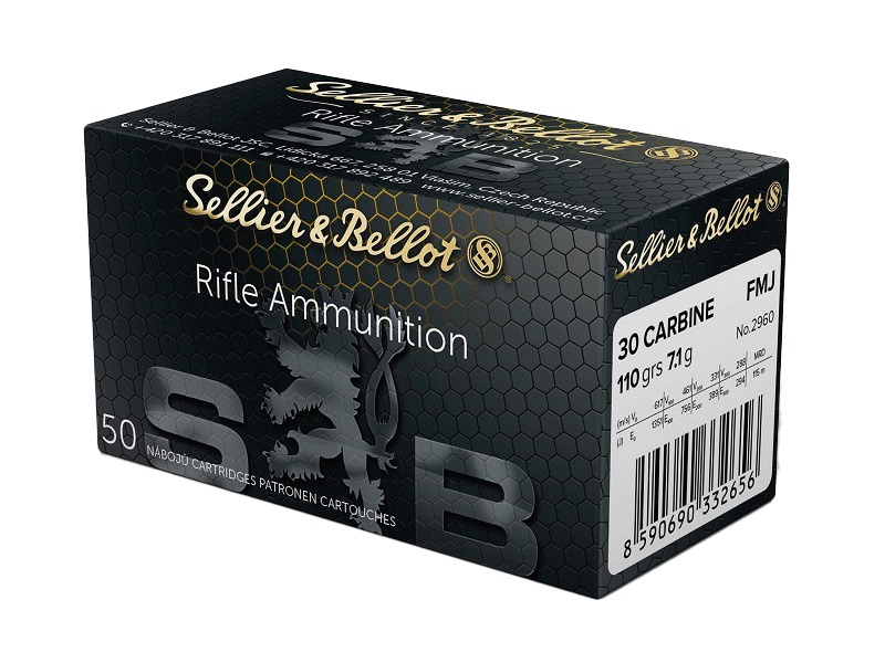 CARTOUCHES SB 30 CARBINE FMJ 7.1g X50