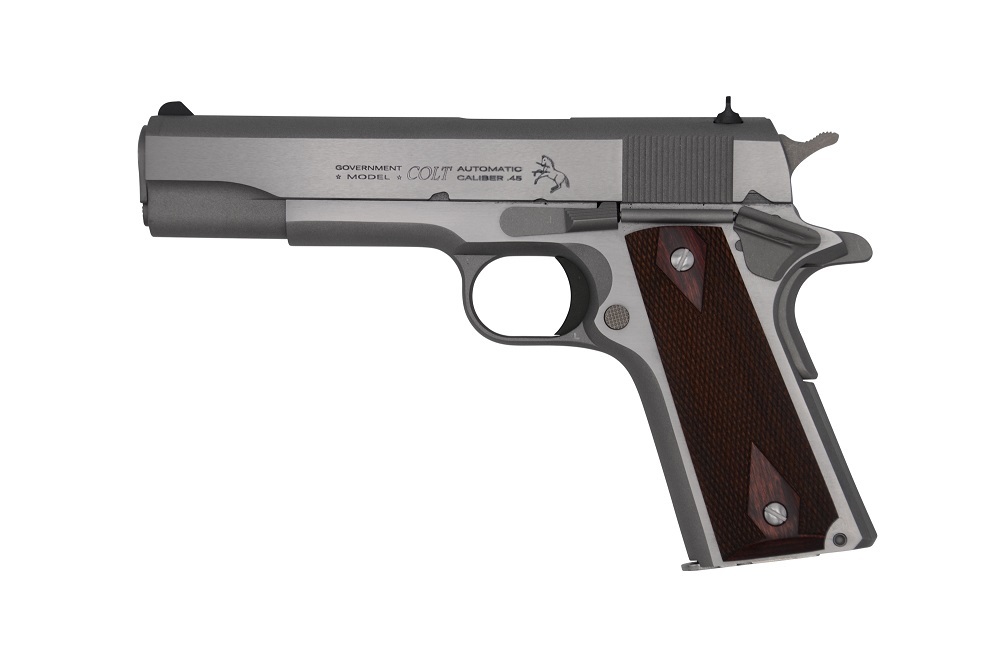 PISTOLET COLT GOVERNMENT MODEL 45 ACP 5″ STAINLESS O1911C-SS*