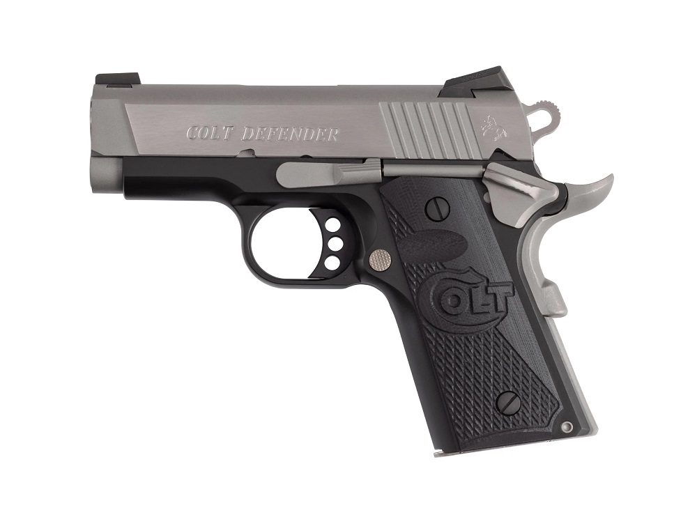 PISTOLET COLT DEFENDER TWO TONE 45 ACP 3″ CERAKOTE/STAIN O7800XE-TT*