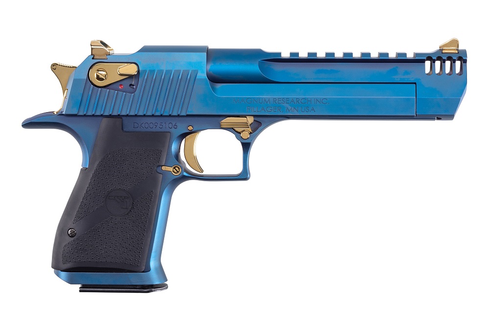 PISTOLET DESERT EAGLE CARBO BLUE / GOLD 50AE DE50CBG*