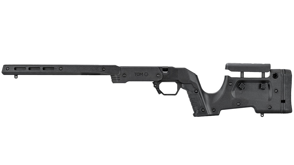 CHASSIS MDT XRS TIKKA T3 SA LH BLK + 104935-BLK+