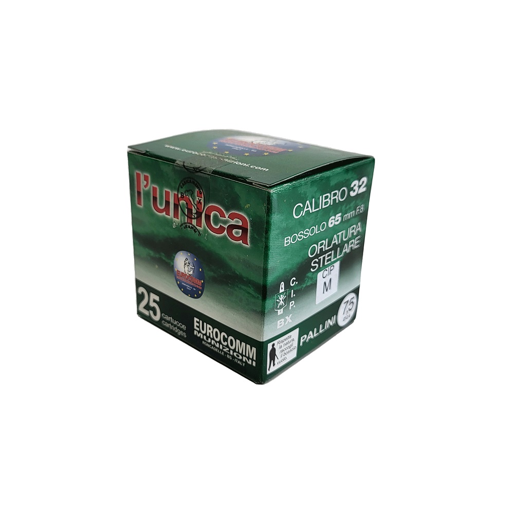 CARTOUCHES L&rsquo;UNICA 32/65PC 14MM PL 7,5+