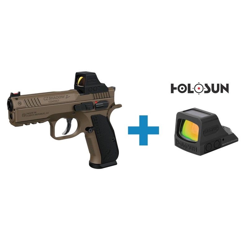 PISTOLET CZ SHADOW 2 COMPACT HOLOSUN CAL.9X19*