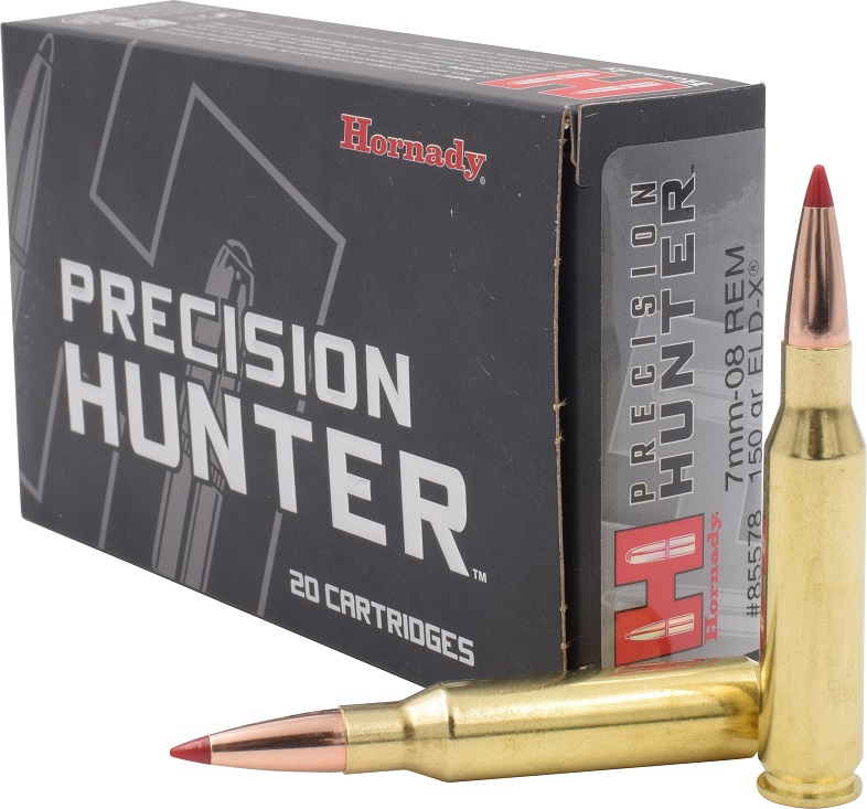 BOITE DE 20 CARTOUCHES HORNADY 7MM-08 REM 150 GR ELD-X 85578