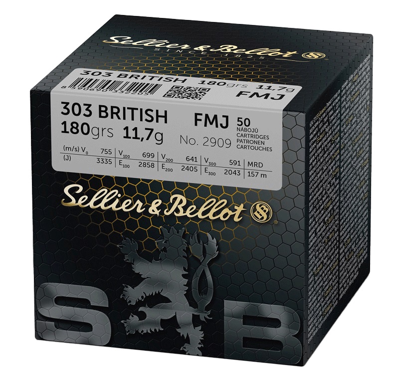 CARTOUCHES SB 303 BRITISH FMJ 11,7GR VRAC X50