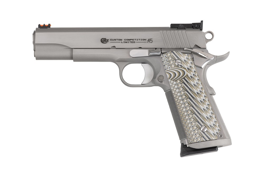 PISTOLET COLT CUSTOM COMPETITION 45 ACP 5&Prime; STAINLESS O1070CS*