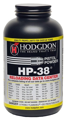 POUDRE SANS FUMEE HODGDON HP38 REF.UY0100 454G UN0509 1.4C+