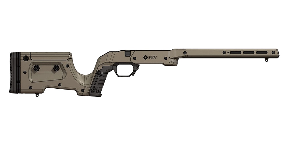 CHASSIS MDT XRS REMINGTON 700 LA RH FDE + 106013-FDE+