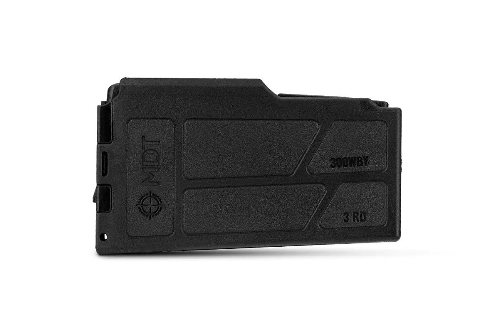 CHARGEUR MDT POLYMERE LA 3.850 CIP .300WBY 3 Round Black 108657-BLK+