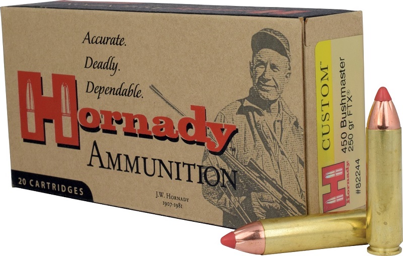 BOITE DE 20 CARTOUCHES HORNADY 450 BUSHMASTER 250 GR FTX AWT 82244
