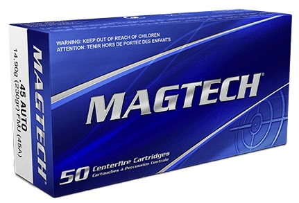 CARTOUCHES MAGTECH 45 AUTO 230GR FMJ 45A*+