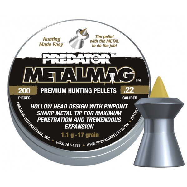 BOITE 200 PLOMBS JSB PREDATOR METALMAG CAL.5,5 REF.2002-01-200