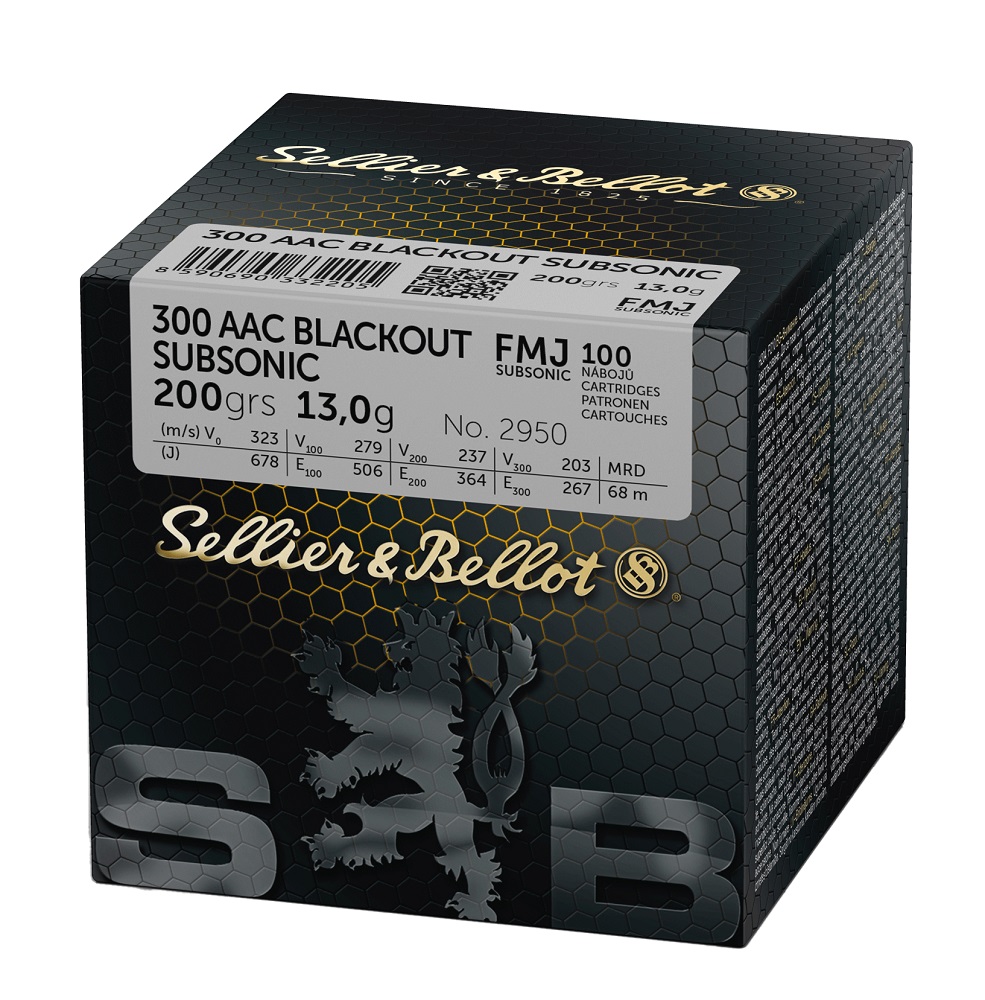 CARTOUCHES SB 300 AAC BLK SUBSONIC FMJ 200grs 13g VRAC x100 V345112