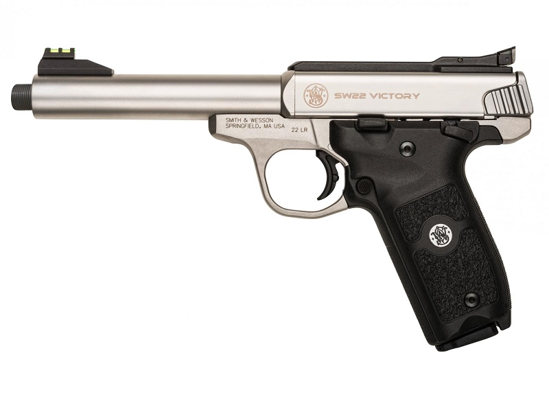 PISTOLET S&W 22 VICTORY CANON FILETE CAL.22LR 5,5&Prime; 10+1 COUPS 10201*