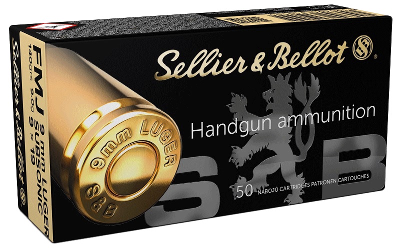 CARTOUCHES SB 9X19 FMJ SUBS 9g*