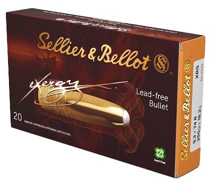 CARTOUCHES SB 9,3x74R XRG 250GR / 16,2G V342652
