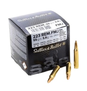 CARTOUCHES SB 223 REM FMJ VRAC x100 X8 2903 3.6gr*+