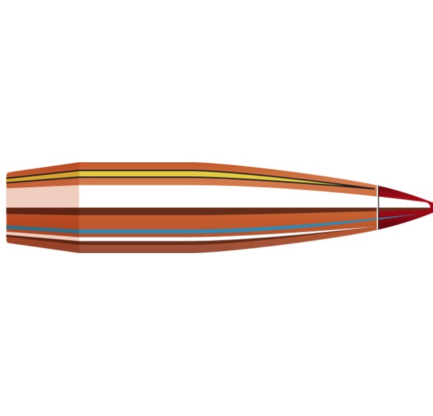 BOITE DE 100 OGIVES HORNADY 22 CAL.224 62 GR ELD-VT™ 22762