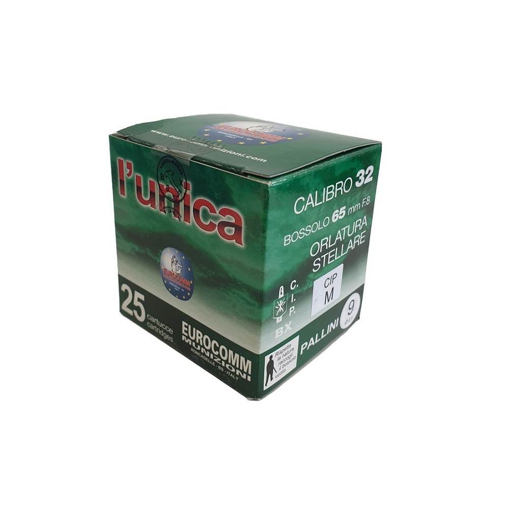 CARTOUCHES L&rsquo;UNICA 32/65PC 14MM PL 9+