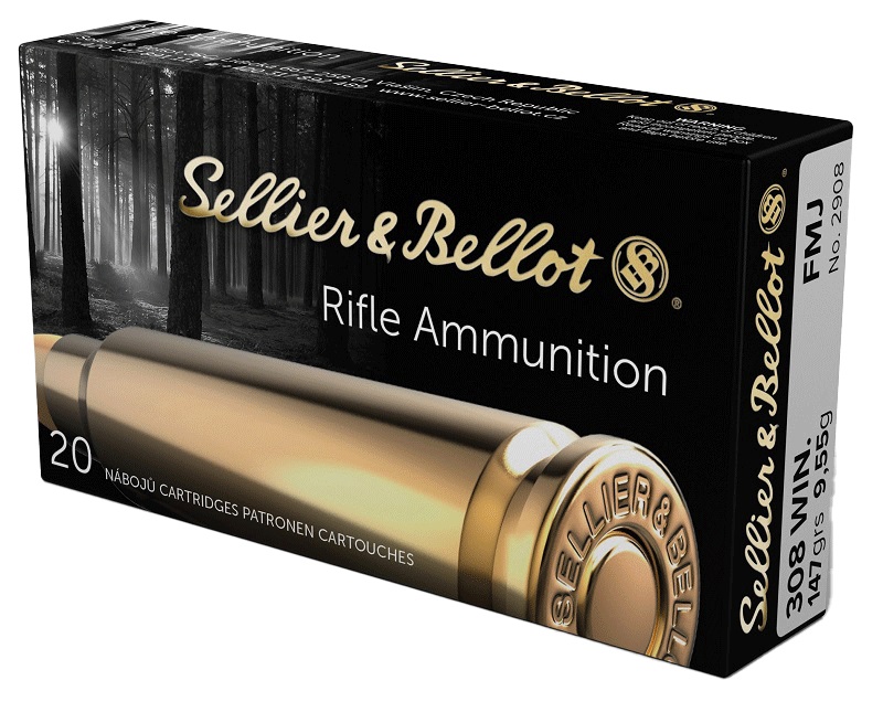 CARTOUCHES SB 308 WINCHESTER FMJ 147GRS / 9,55G (7.62X51)