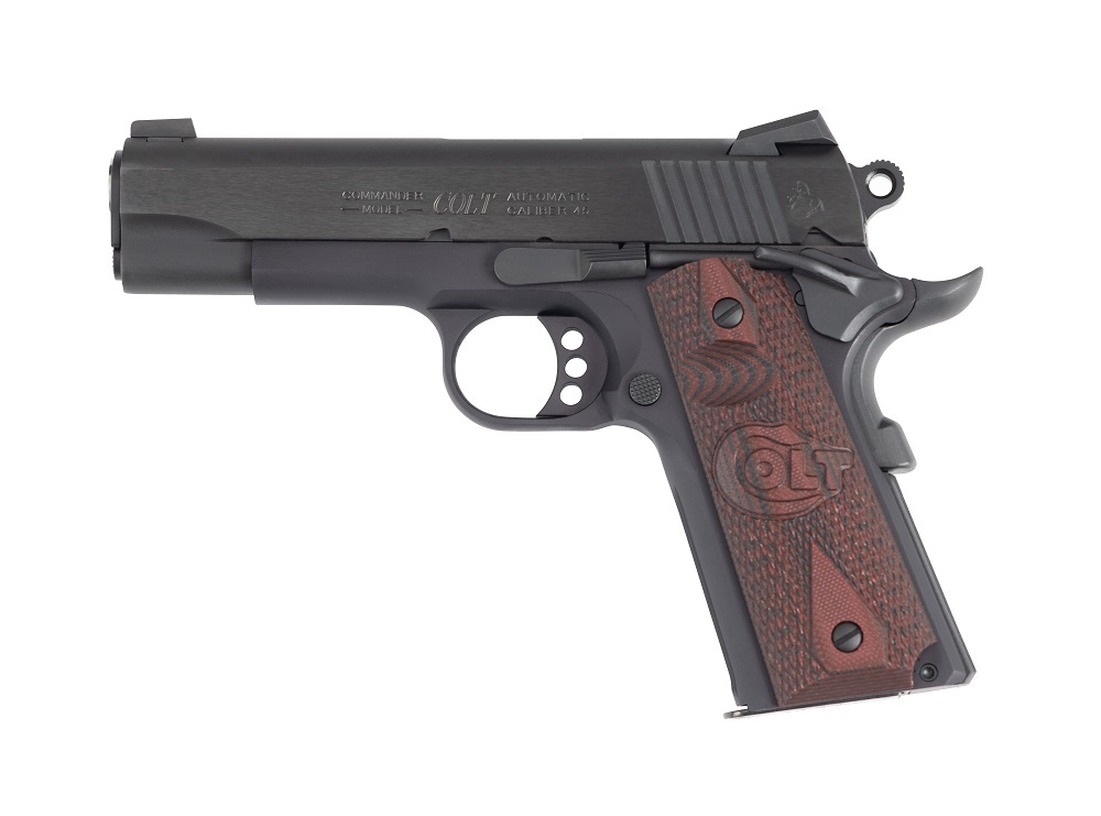 PISTOLET COLT LIGHTWEIGHT COMMANDER 45 ACP 4,25&Prime; ANOD BLUED O4840XE*