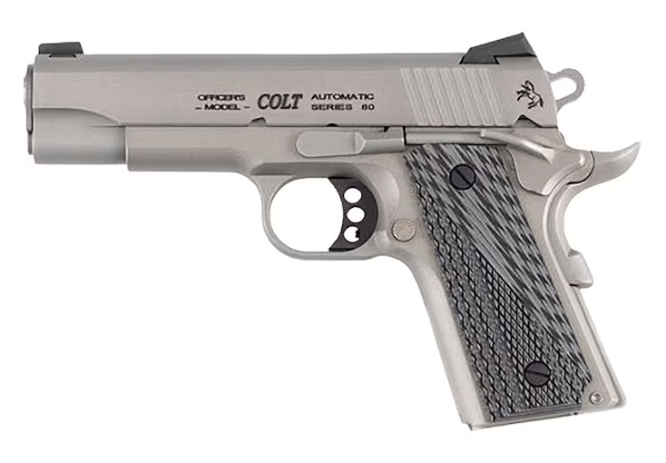 PISTOLET COLT LIGHT OFFICER MODEL 45 ACP 4,25″ STAIN/CERAKOT O9840XE*