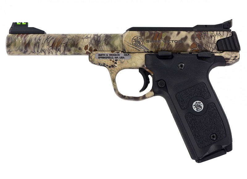 PISTOLET S&W 22 VICTORY CAMO KRYPTEK CAL.22LR 5,5&Prime; 10+1 COUPS 10297*