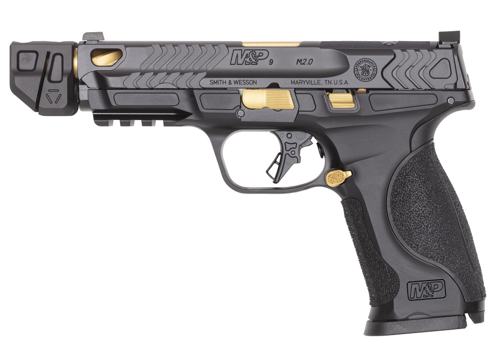 PISTOLET S&W M&P9 PC METAL GOLD PVD COMPENSATOR 14619*