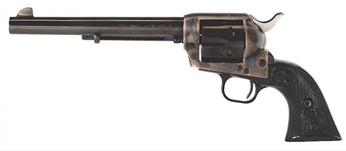 REVOLVER COLT SA ARMY 45 COLT 7,5&Prime; COLORED CASE BLUED P1870*