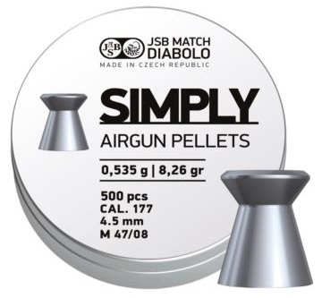 BOITE 500 PLOMBS JSB SIMPLY 177 0.535G 1246-500