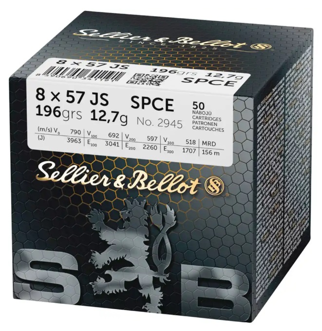 CARTOUCHES SB 8X57JS SPCE 12,7GR VRAC X50