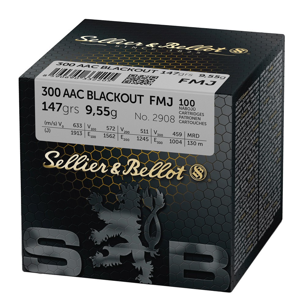CARTOUCHES SB 300 AAC BLACKOUT FMJ 147grs 9,55g VRACx100 V345092