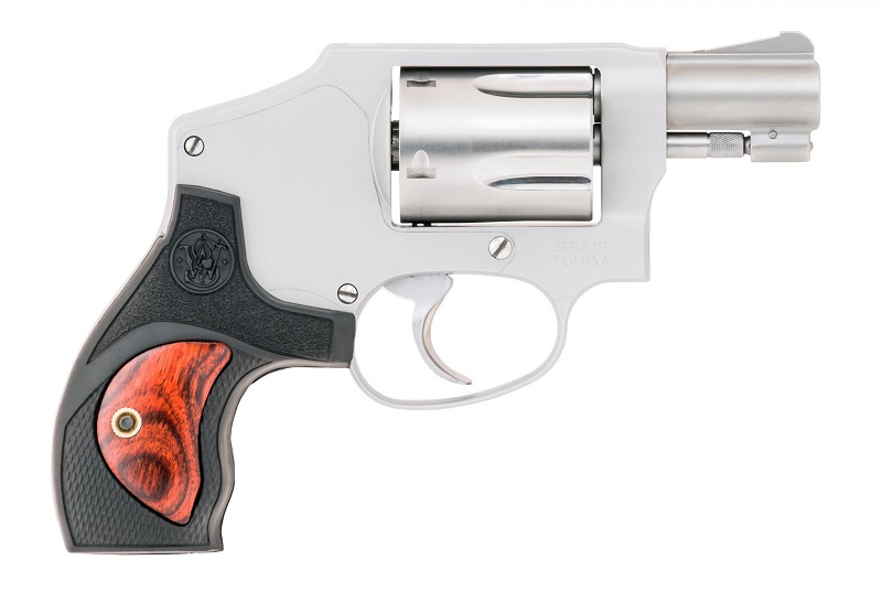 REVOLVER S&W 642 PC CAL.38SP CROSSE BOIS INSERTS 5 COUPS 1.88&Prime; 10186*